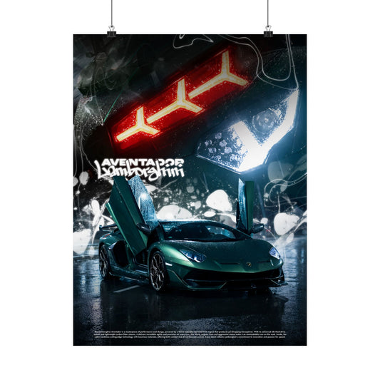 Matte Poster — Lamborghini Aventador "Butterfly Edition"