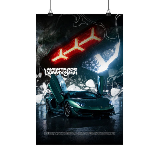 Matte Poster — Lamborghini Aventador "Butterfly Edition"